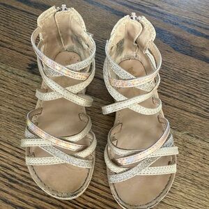 Self Esteem Cream Strappy Sandals